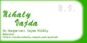 mihaly vajda business card